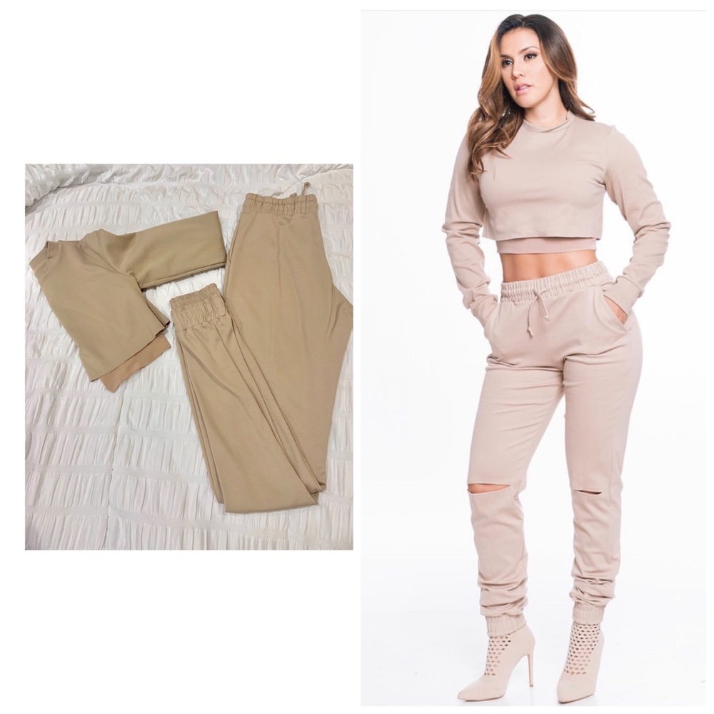 USED matching pants and top worn by Andrea Espada